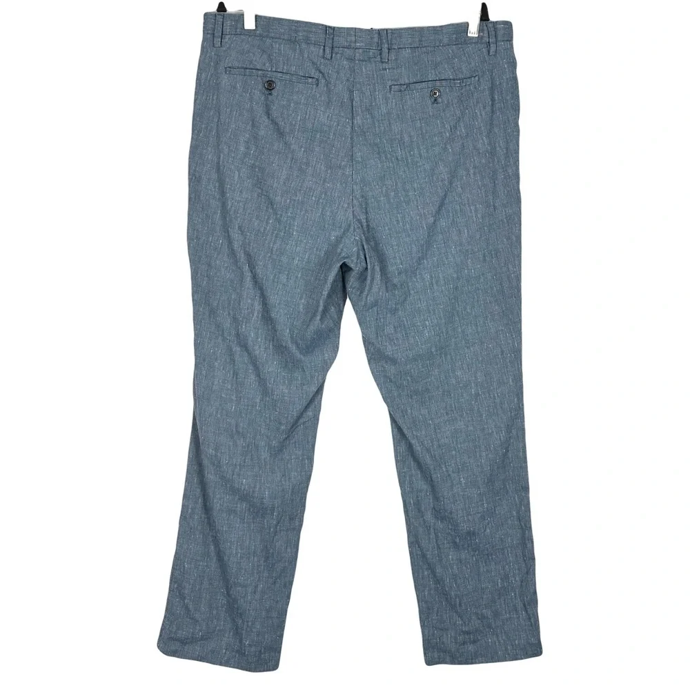 Nwot Banana Republic Slim Fit Performance Linen Pants 38x32 Staple Capsule Work